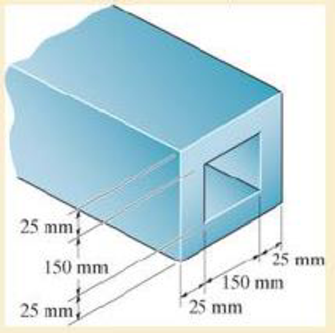 Chapter 6.10, Problem 6.176P, The box beam is made of an elastic perfectly plastic material for which Y = 250 MPa. Determine the 