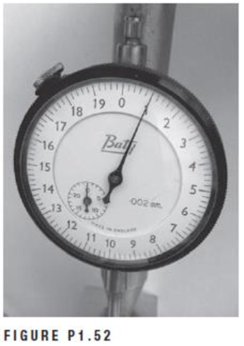 Chapter 1, Problem 1.52QP, Repeat Problem 1.51 using the dial gauge shown in Figure P1.52. 1.51Referring to the dial gauge 