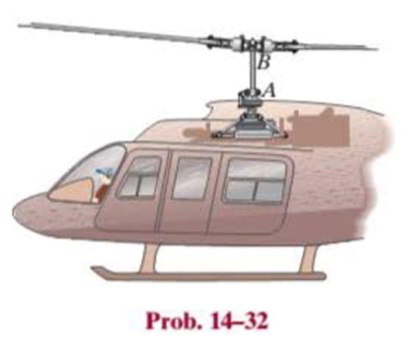 Chapter 14.3, Problem 32P, The 2-in.-diameter drive shaft AB on the helicopter is subjected to an axial tension of 10 000 lb 