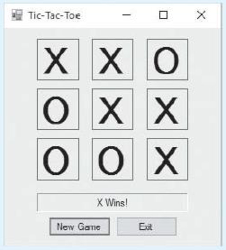 Chapter 7, Problem 8PP, Tic-Tac-Toe Simulator Create an application that simulates a game of tic-tac-toe. Figure 7-45 shows 