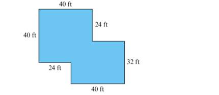 Chapter 12.2, Problem 2P, Flgure 12.14 shows the floor plan for a one-story house. Calculate the area of the floor of the 