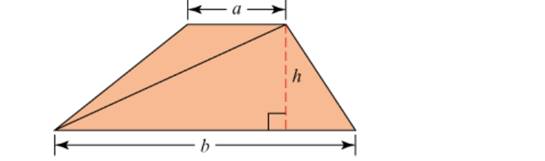 Chapter 12.4, Problem 4P, Figure 12.49 shows a trapezoid. This problem will help you find a formula for the area of the , example  2