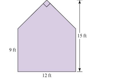 Chapter 13.3, Problem 14P, The front (and back) of a greenhouse have the shape and dimensions shown in Figure 13.36 . The 