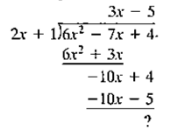 Chapter 3.3, Problem 5CVC, Fill in each blank so that the resulting statement is true. In the Following long division problem, 