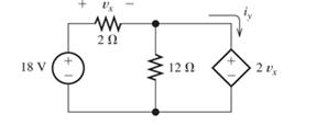 Chapter 1, Problem 1.71P, Determine the value of vx and iy in the circuit shown in Figure P1.71. Figure P1.71 
