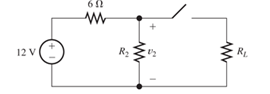Chapter 2, Problem 2.33P, Refer to the circuit shown in Figure P2.33. With the switch open, we have v2=8 V. On the other hand, 