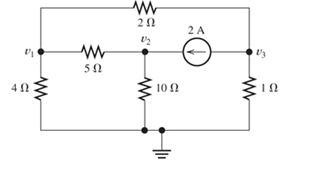 Chapter 2, Problem 2.3PT, Write MATLAB code to solve for the node voltages for the circuit of Figure T2.3 Figure T2.3 