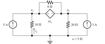 Chapter 2, Problem 2.58P, Solve for the power delivered to the 8-  resistance and for the node voltages shown in Figure P2.58. 