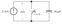 Chapter 3, Problem 3.12P, Determine the capacitor voltage, power, and stored energy at t = 20 ms in the circuit ofFigure P3.12 