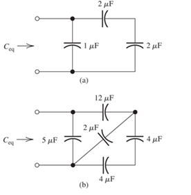 Chapter 3, Problem 3.24P, Find the equivalent capacitance for each of the circuits shown in Figure P3.24. Figure P3.24 