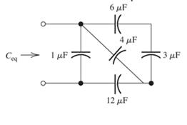 Chapter 3, Problem 3.2PT, Determine the equivalent capacitance Ceq for Figure T3.2. Figure T3.2 