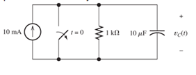 Chapter 4, Problem 4.22P, Consider the circuit shown in Figure P4.22. What is the steady-state value of vc after the switch 