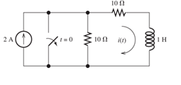 Chapter 4, Problem 4.33P, The circuit shown in Figure P4.33 is operating in steady state with the switch closed prior to t = 
