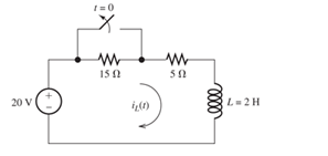 Chapter 4, Problem 4.39P, The circuit shown in Figure P4.39 is operating in steady state with the switch closed prior to t = 