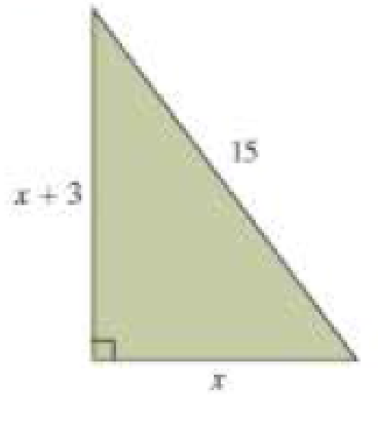 Chapter 6.7, Problem 20E, In Problems 1922, use the Pythagorean Theorem to find the lengths of the sides of the triangle. See 