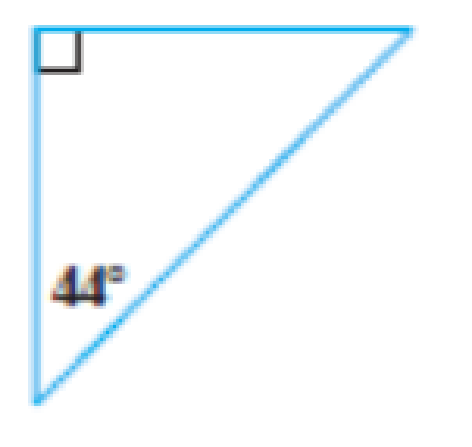 Chapter B.2, Problem 18E, In Problems 15-18, find the measure of the missing angle of the triangle. 18. 