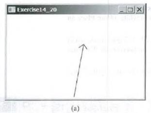 Chapter 14, Problem 14.20PE, (Draw an arrow line) Write a static method that draws an arrow line from a starting point to an 