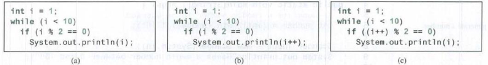 Chapter 5.2, Problem 5.2.2CP, How many times are the following loop bodies repeated? What is the output of each loop? 