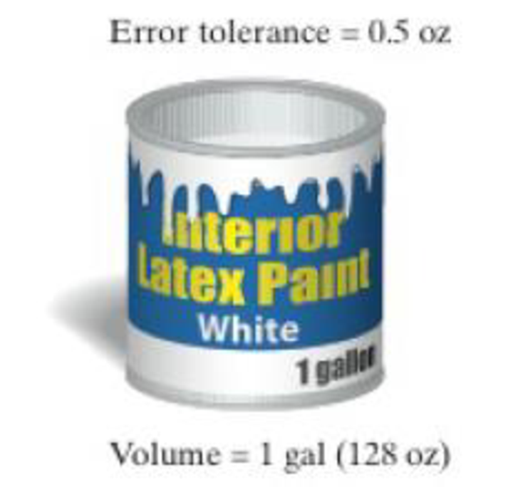 Chapter 6.1, Problem 51E, Paint Can Volumes A paint manufacturer uses a machine to fill gallon cans with paint (see figure). 