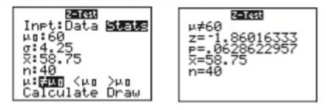 Chapter 7.2, Problem 17E, In Exercises 17 and 18, use the TI-84 Plus displays to make a decision to reject or fail to reject 