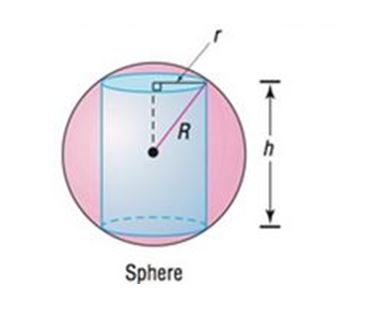 Chapter 1.6, Problem 20AYU, 20. Inscribing a Cylinder in a Sphere Inscribe a right circular cylinder of height h and radius r in 