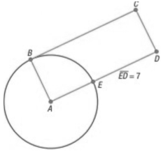 Chapter 5.1, Problem 120AYU, Area of a Region The measure of arc BE is 2. Find the exact area of the portion of the rectangle 