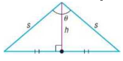 Chapter 6.6, Problem 101AYU, Area of an Isosceles Triangle Show that the area A of an isosceles triangle whose equal sides are of 