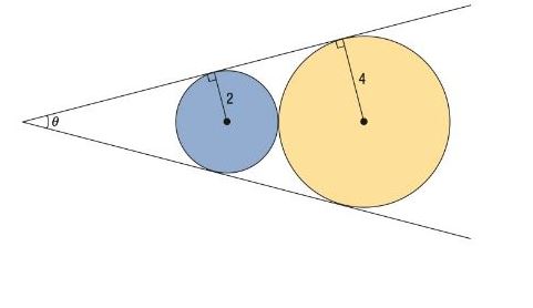 Chapter 7.1, Problem 77AYU, Geometry Find the value of the angle  in degrees rounded to the nearest tenth of a degree.

 