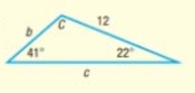 Chapter 7, Problem 4CT, In Problem 35, use the given information to determine the three remaining parts of each triangle. 