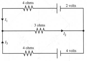 Chapter 1.4, Problem 5E, In Exercises 5-8, determine the currents in the various branches. 
