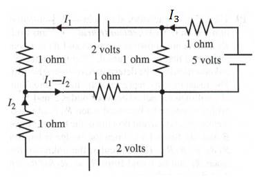 Chapter 1.4, Problem 8E, In Exercises 5-8, determine the currents in the various branches. 