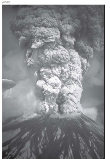 Chapter 5.4, Problem 1A, Would you describe this as an effusive or explosive eruption? Explain your reasoning. 
