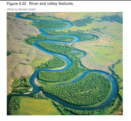 Chapter 8, Problem 7LR, On Figure 8.22, identify and label as many features of the river and valley as possible. Is this 