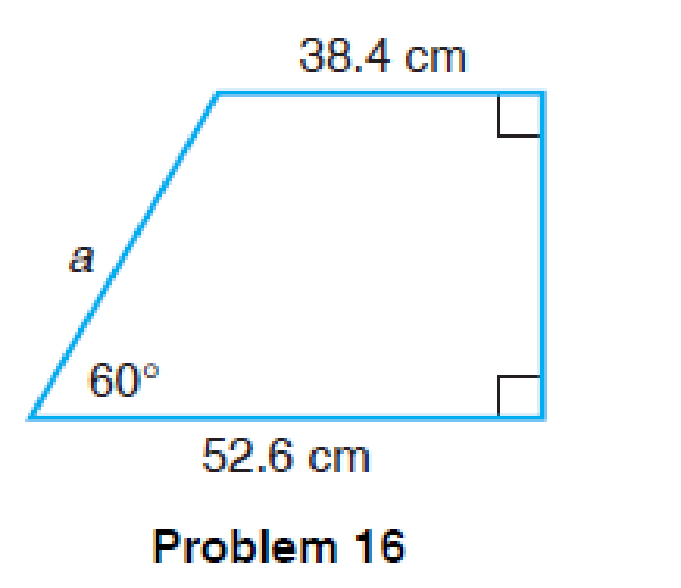 Chapter 10.1, Problem 16DE, Machine Trades Find the dimension a on the metal plate shown in the figure. 