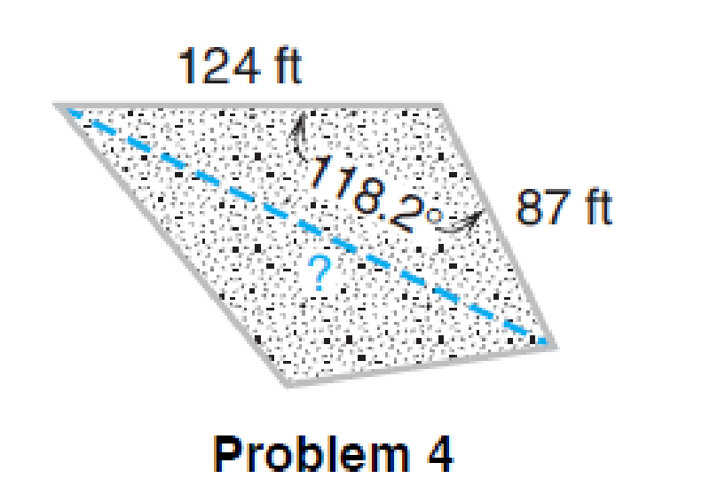 Chapter 10.4, Problem 4BE, Construction The lot shown in the figure is split along a diagonal as indicated. What length of 