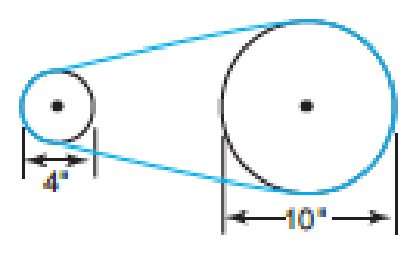 Chapter 4, Problem 1P, Calculate ratios. (a) Find the ratio of the pulley diameters. ____________________ (b) Automotive 