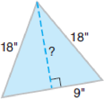Chapter 8, Problem 2CPS, Find the missing dimensions of the following figures. Round to the nearest hundredth if necessary. 