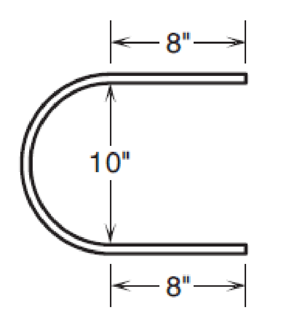 Chapter 8, Problem 8DPS, Metalworking Find the length of straight stock needed to bend 12-in. steel into the shape indicated. 