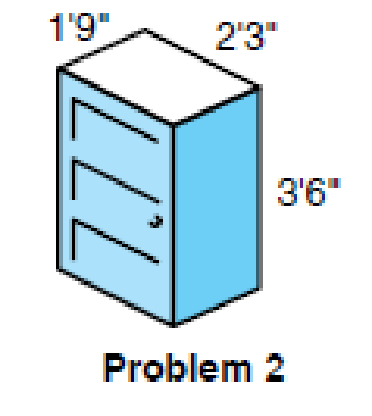 Chapter 8.2, Problem 2CE, Carpentry How many square feet of wood are needed to build the cabinet shown in the figure? (Assume 