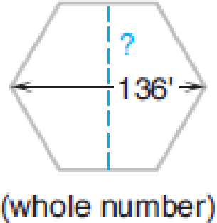 Chapter 8.3, Problem 21AE, Find the missing dimensions of each figure shown. All hexagons are regular. Round to the nearest 