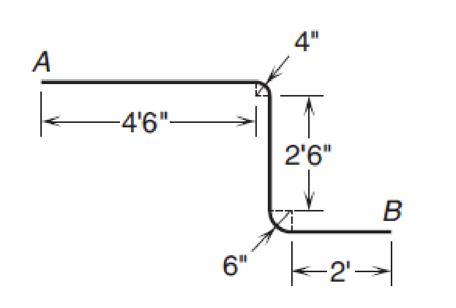 Chapter 8.4, Problem 14DE, Electrical Trades An electrician bends a 12-in. conduit as shown in the figure to follow the bend in 
