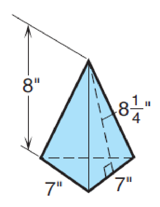 Chapter 9, Problem 10APS, Solve the following problems involving solid figures. Find (a) the total outside surface area and 