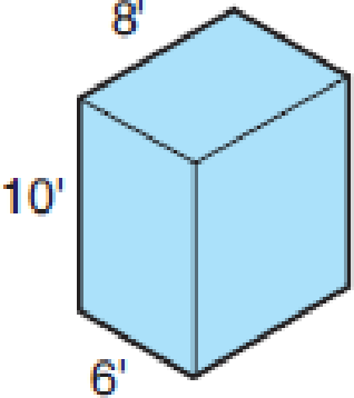 Chapter 9.1, Problem 1BE, Find the lateral surface area and the volume of each of the following right prisms. (Round to the 