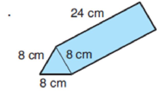 Chapter 9.1, Problem 2BE, Find the lateral surface area and the volume of each of the follow prisms. (Round to the nearest 