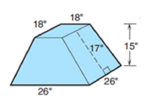 Chapter 9.2, Problem 5BE, Find the total outside surface area and volume of the following solid objects. If necessary, round 