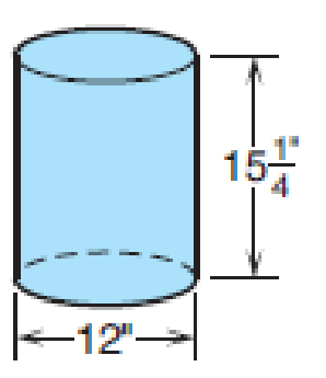 Chapter 9.3, Problem 12CE, Manufacturing Find the capacity in gallons of the oil can shown in the figure. (1 gal = 231 in.3) 