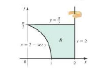 Chapter 6.3, Problem 51E, Revolution about other axes Let R be the region bounded by the following curves. Find the volume of 