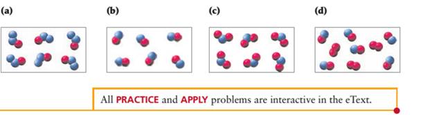 Chapter 3, Problem 3.2A, If blue spheres represent nitrogen atoms and red spheresre present oxygen atoms, which box 