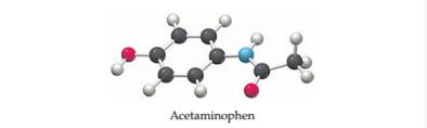 Chapter 7, Problem 7.36CP, The following ball-and-stick molecular model is a representation of acetaminophen, the active 