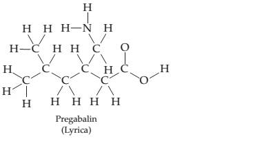 Chapter 7, Problem 7.81SP, Pregabalin (C8H17NO2) , marketed as Lyric a, is an anti convulsant drug prescribed for treatment of 
